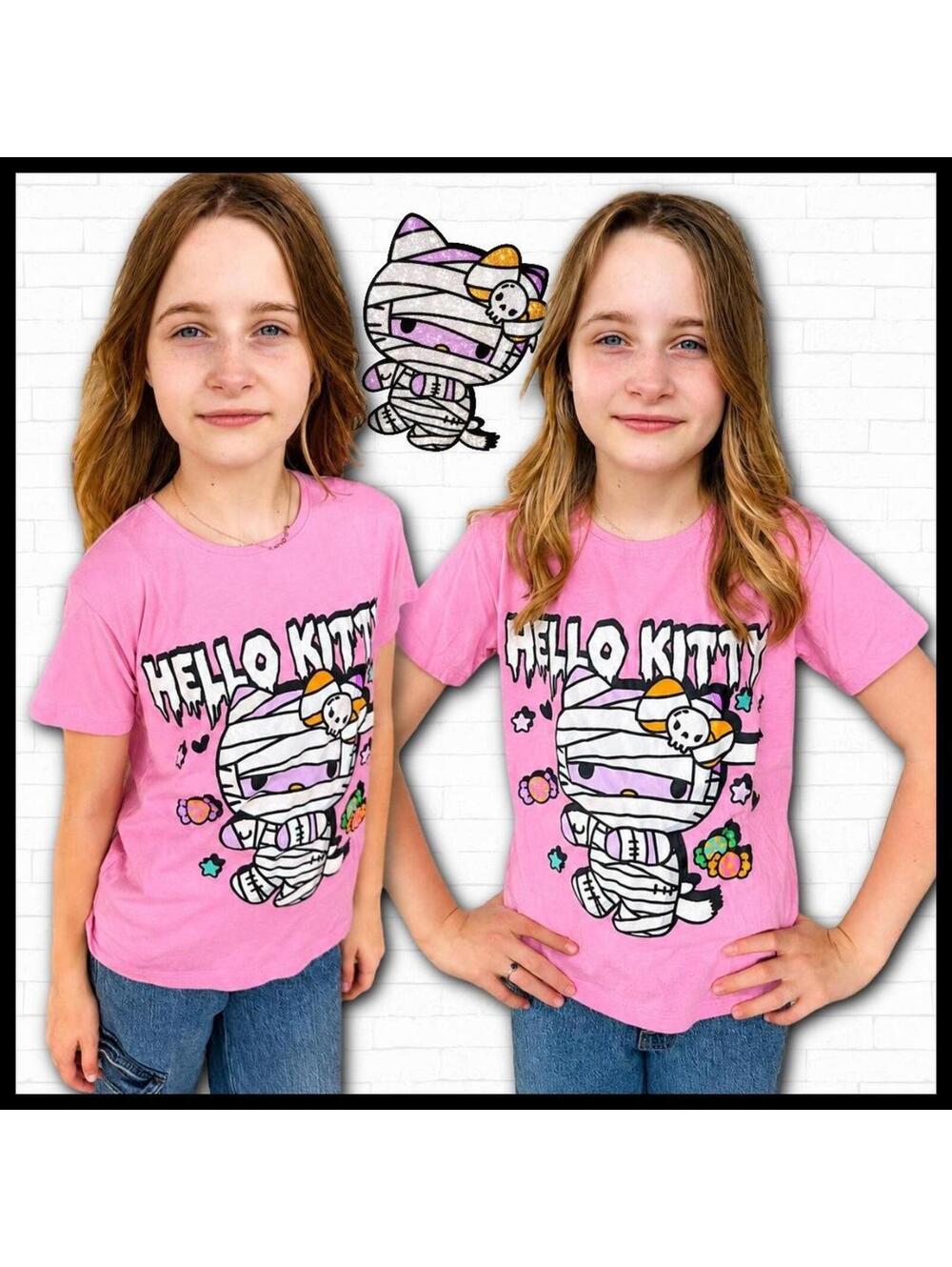 Hello Kitty pink mummy tee | Size Girls Junior M 7/8 #kawaii 😻🎃